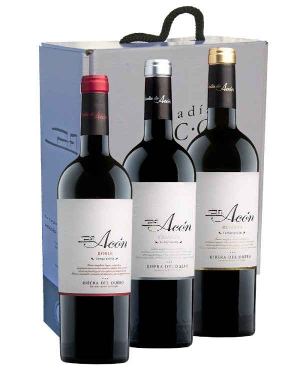 Roble + Crianza + Reserva Caja de 3 Botellas 75 cl